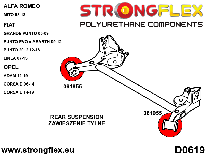 Front suspension and ream beam bush kit - Image 2