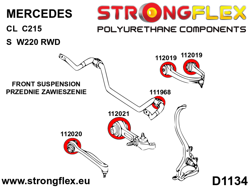 Full suspension polyurethane bush kit - Image 2