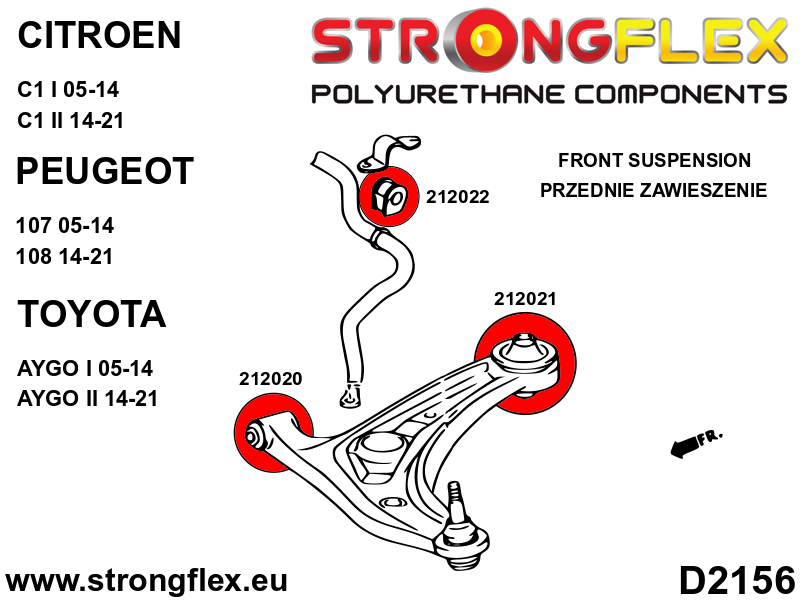 Front suspension bush kit - Image 2