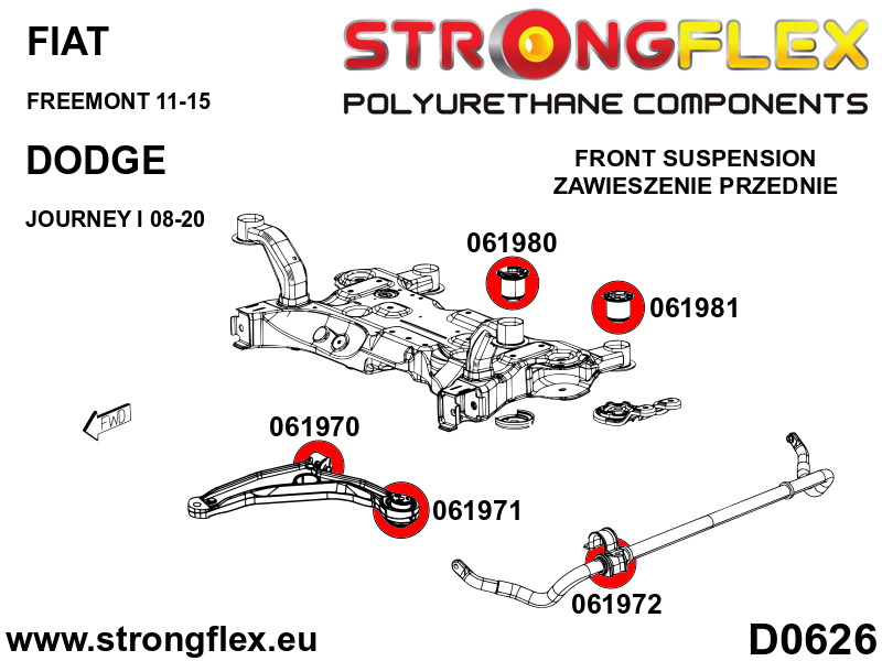 Front subframe – rear bush SPORT - Pilt 2