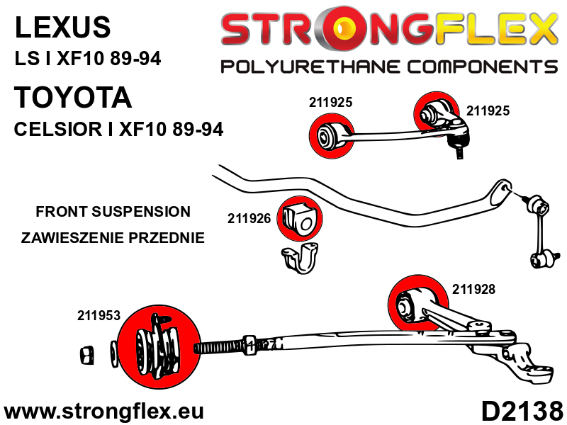 Front lower arm bush SPORT - Image 3