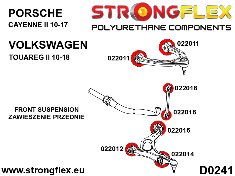 Front lower wishbone bush – rear 72mm SPORT - Image 3