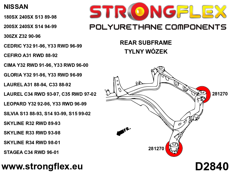 Full suspension bush kit R33 R34 RWD - Image 4