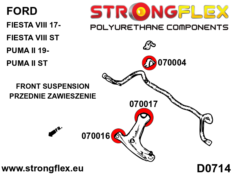 Front suspension bush kit - Image 2