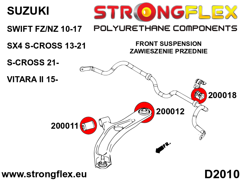 Front anti roll bar bush SPORT - Image 2