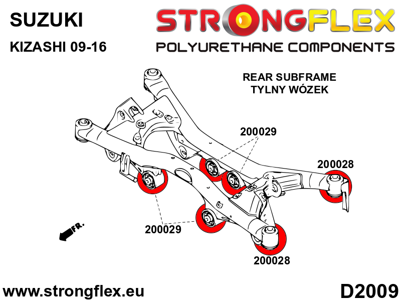 Rear subframe bush kit - Image 2