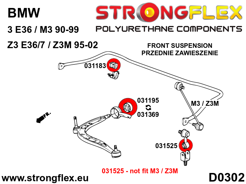 Front lower arm bush - centric 60mm SPORT - Image 5