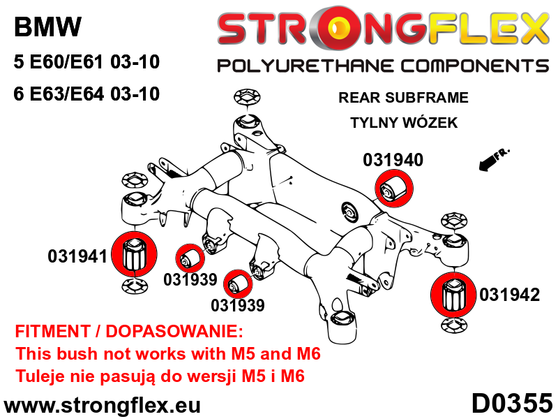 Rear subframe – front bush SPORT - Image 2