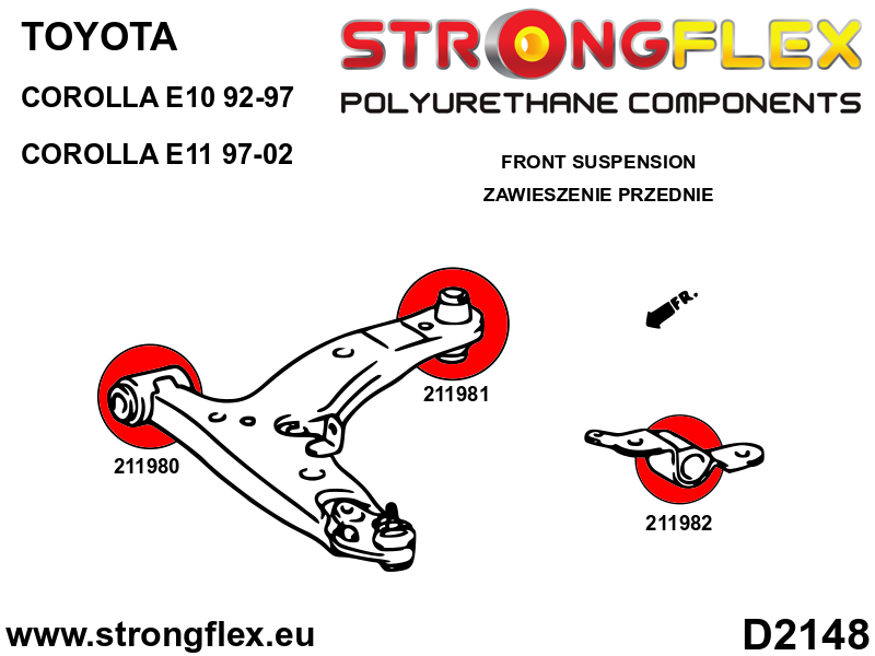 Front anti roll bar bush SPORT - Image 2
