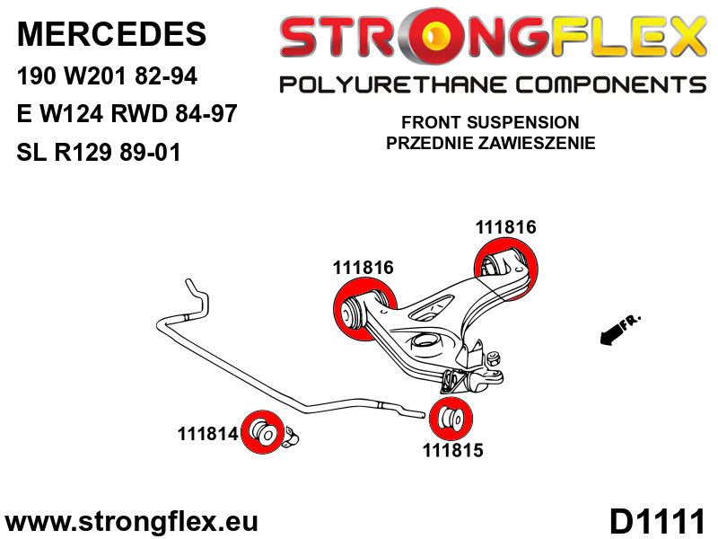 Front anti roll bar - inner bush SPORT - Image 2