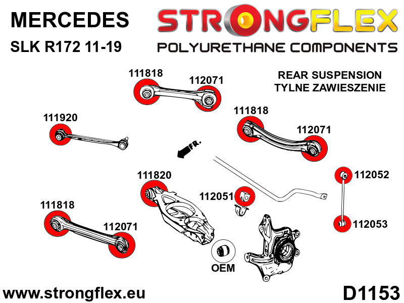 Rear track control arm - inner bush 33mm - Image 2