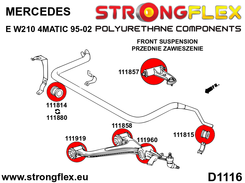 Front suspension bush kit - Image 2