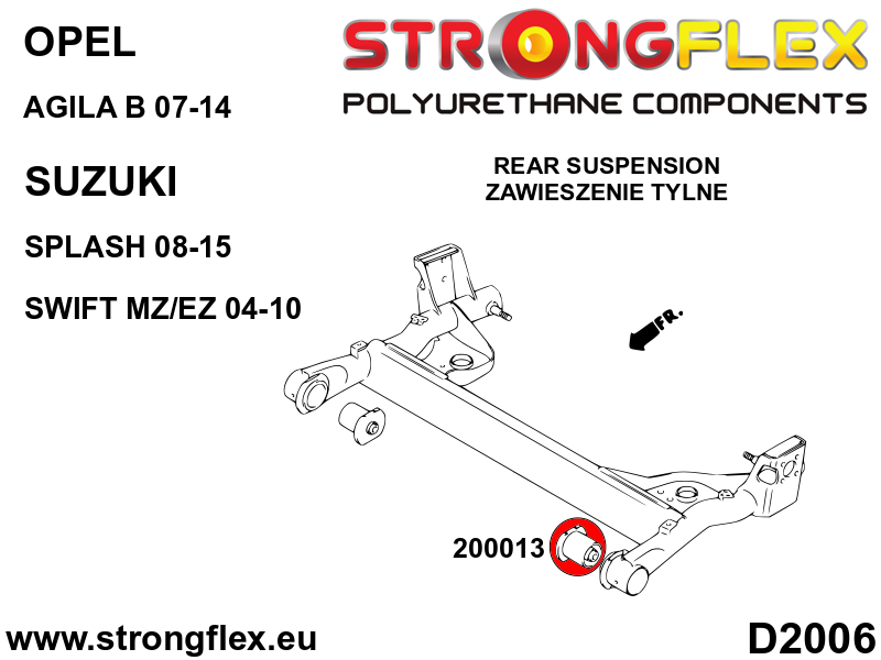 Front suspension and ream beam bush kit SPORT - Image 3