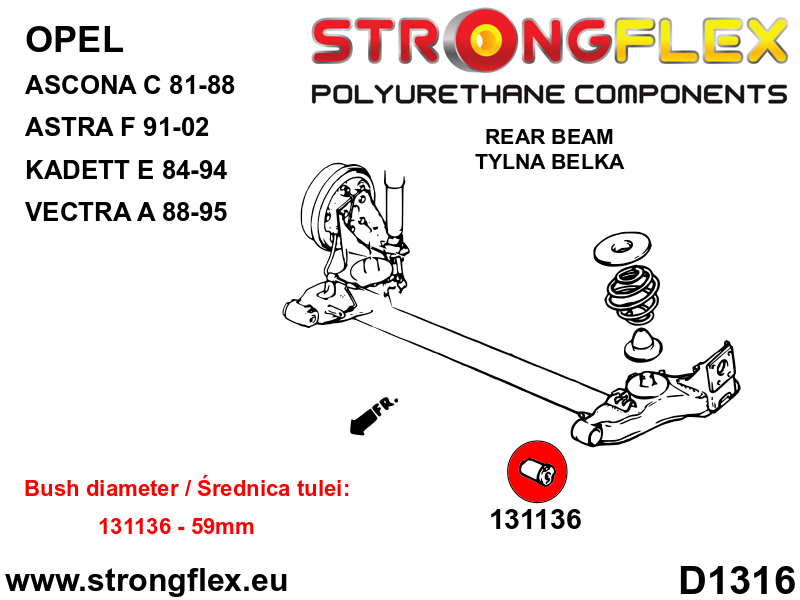 Front suspension and rear beam kit SPORT - Image 3
