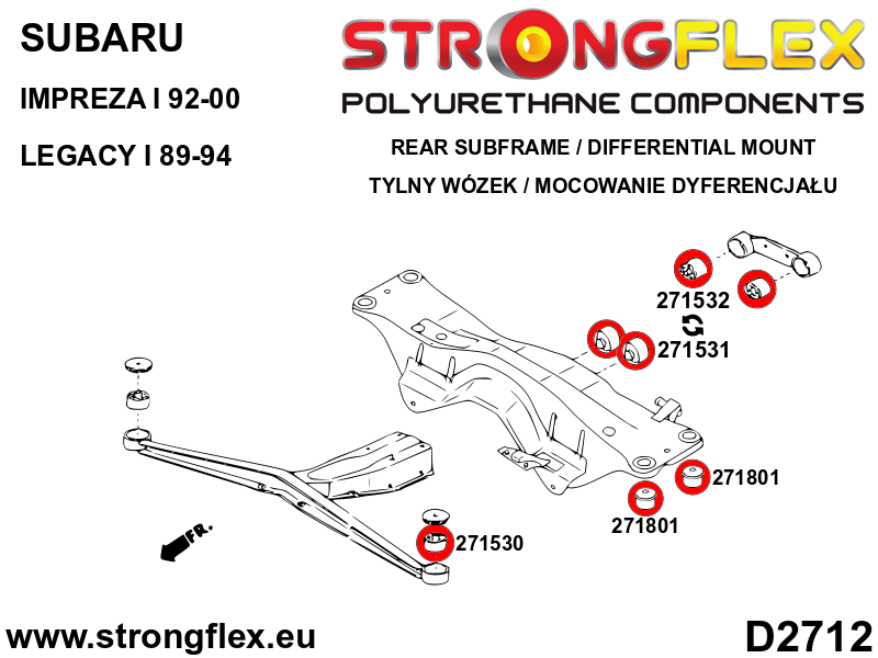 Rear crossmember bush SPORT - Image 2