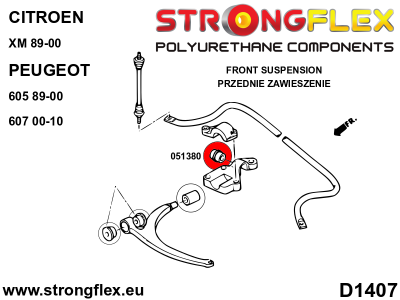 Front anti roll bar bush SPORT - Image 2