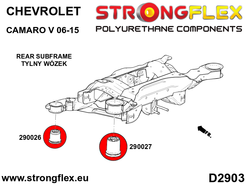 Rear subframe - front bush SPORT - Image 2