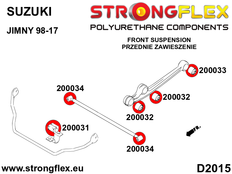 Wishbone bush - drive axle mounting SPORT - Image 2