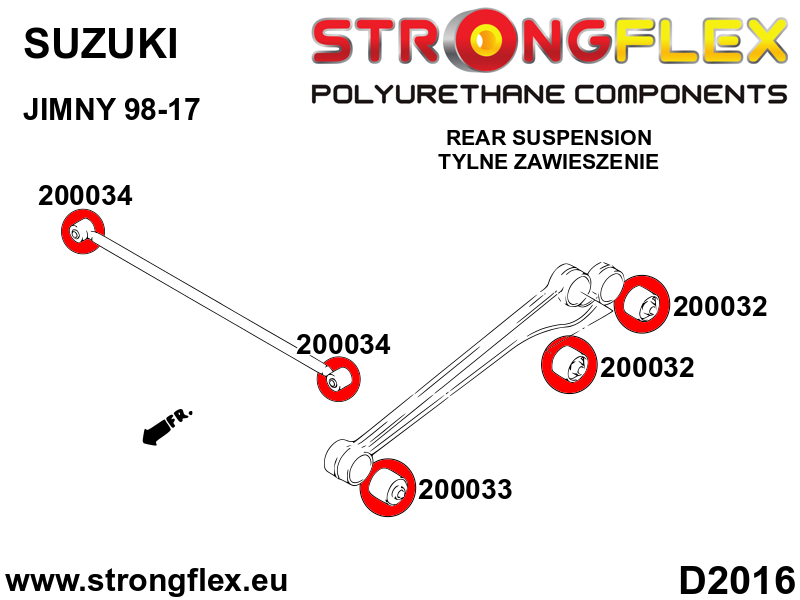 Wishbone bush - drive axle mounting SPORT - Image 3