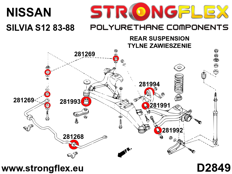 Rear beam bush SPORT - Image 2