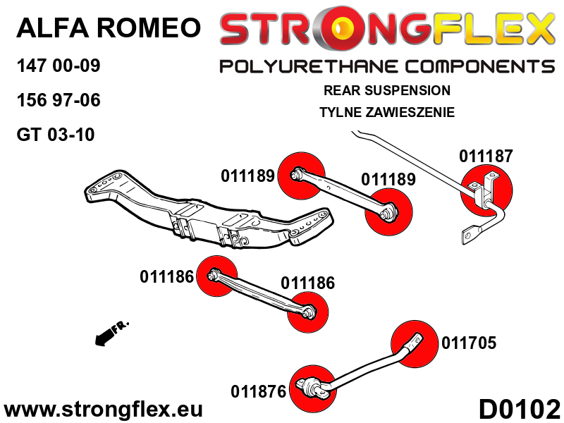 Rear trailing arm - front bush - Image 2