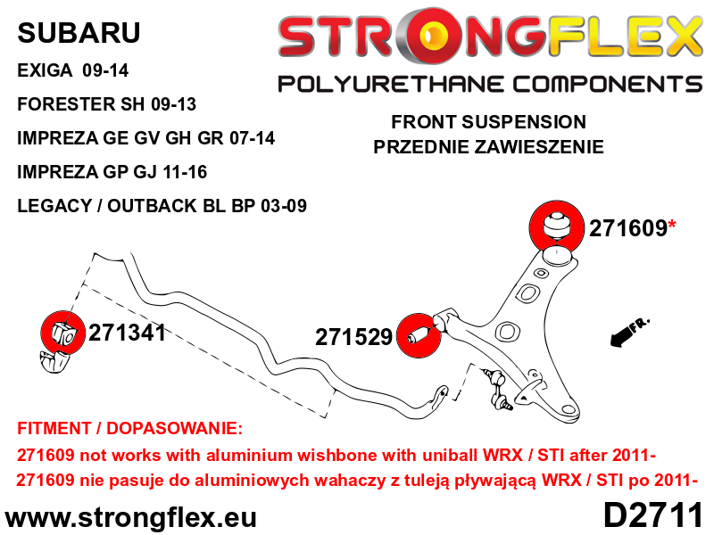 Front / rear anti roll bar bush SPORT - Image 4