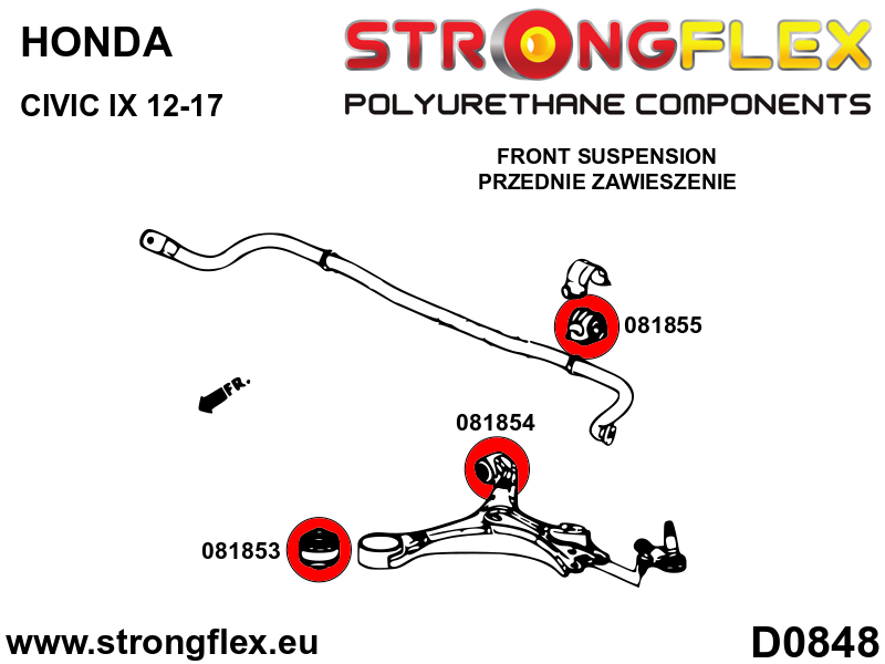 Front suspension bush kit - Image 2