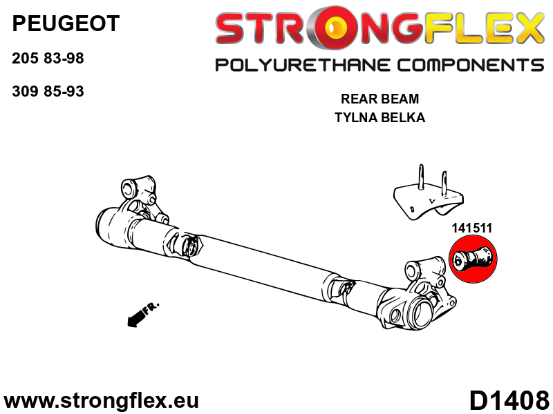 Rear beam bush SPORT - Image 2