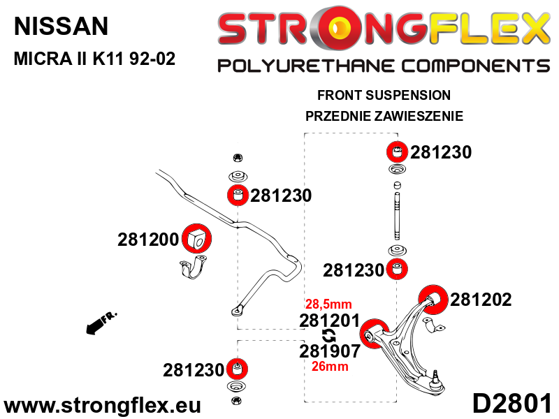 Front wishbone rear bush SPORT - Image 2