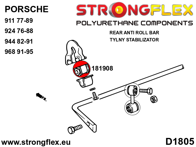 Rear anti roll bar bush SPORT - Image 2