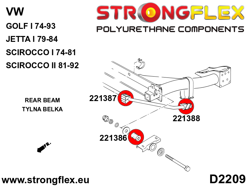 Rear beam mounting bush - Image 2