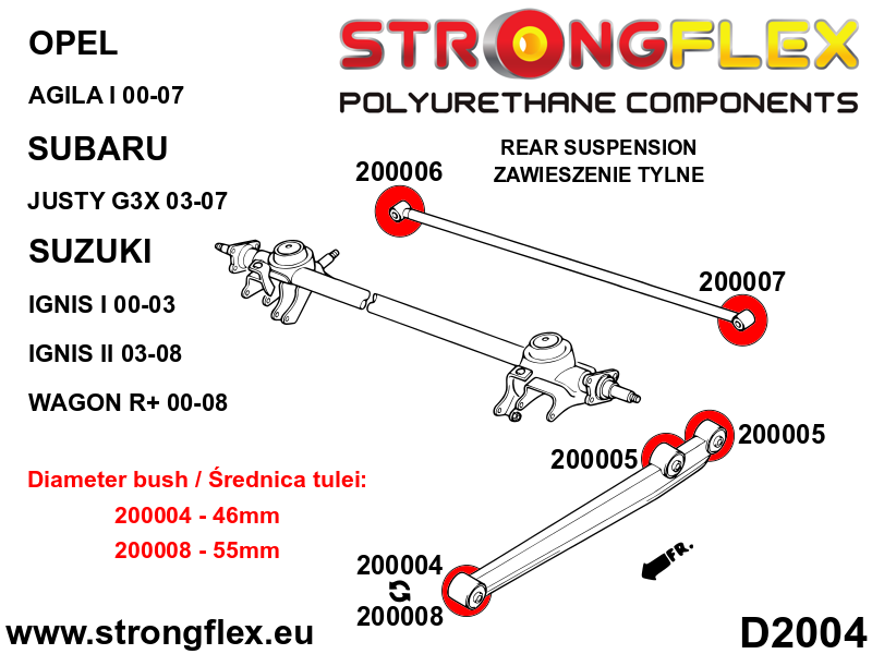 Rear panhard rod – to axle bush SPORT - Pilt 2