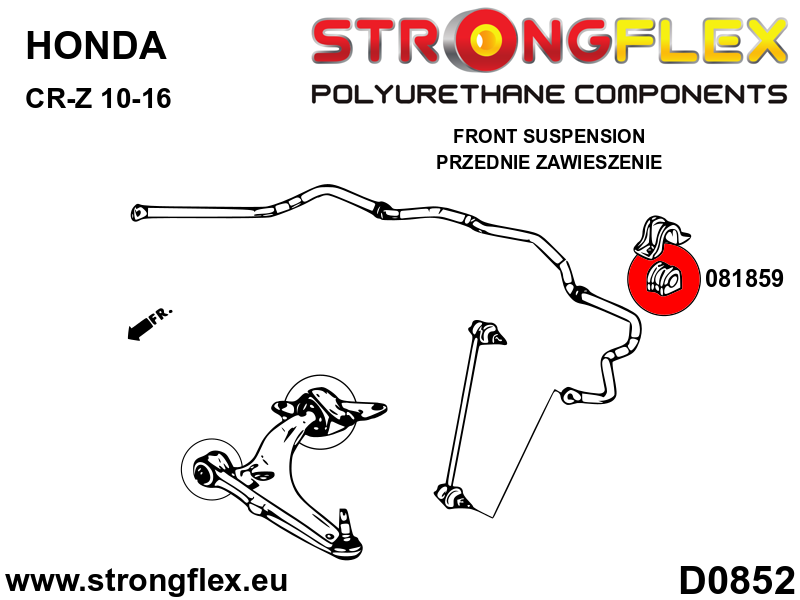 Front anti roll bar bush SPORT - Image 3