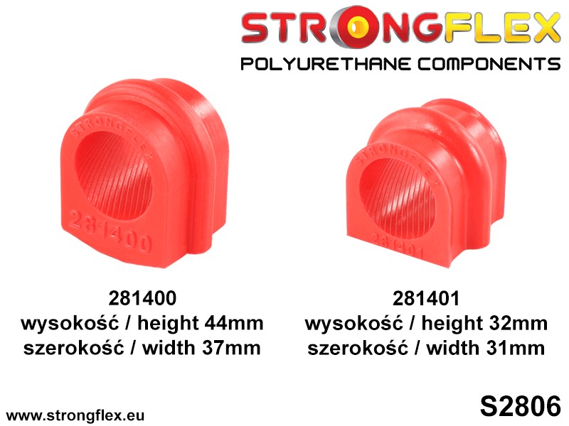 Front suspension bush kit SPORT - Image 3