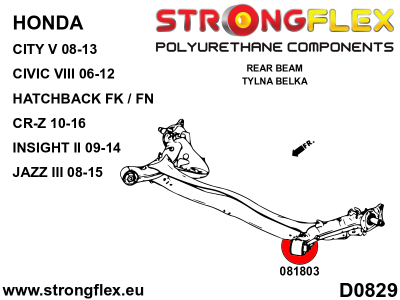 Front suspension and ream beam bush kit - Image 3