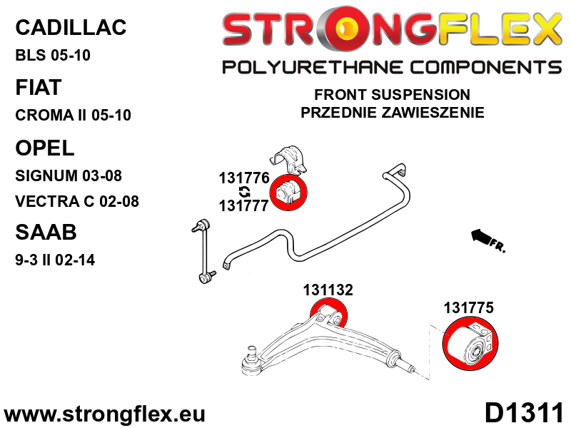 Front wishbone rear bush SPORT - Image 3