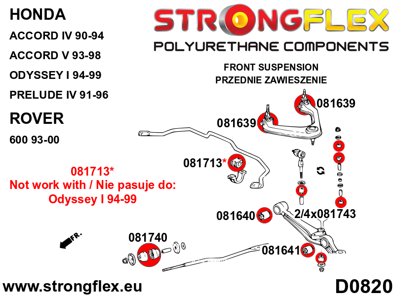 Front anti roll bar link bush SPORT - Image 3