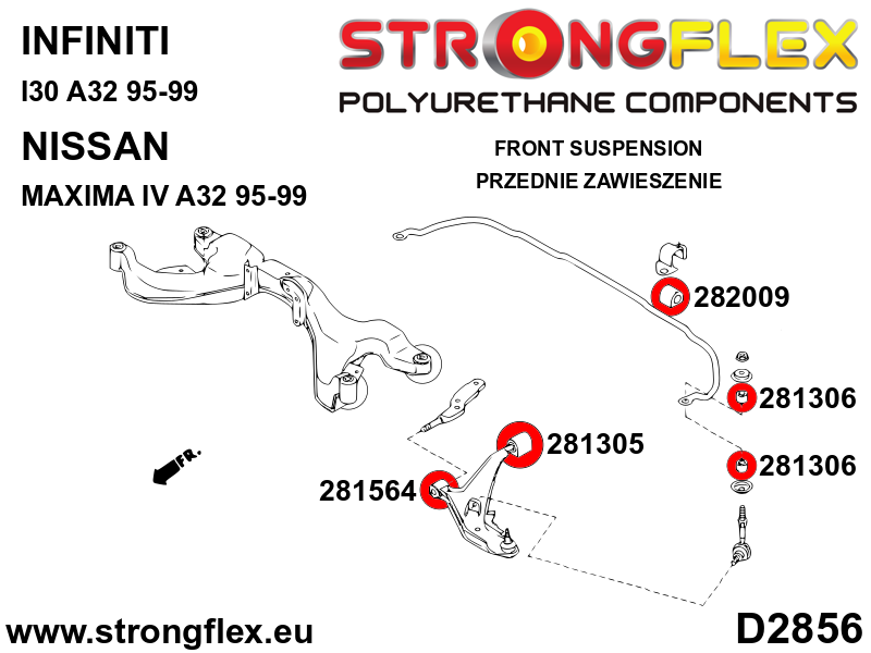 Front suspension and ream beam bush kit SPORT - Image 2