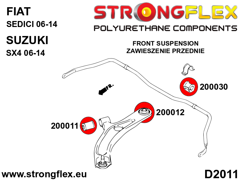 Front control arm – front bush SPORT - Image 4