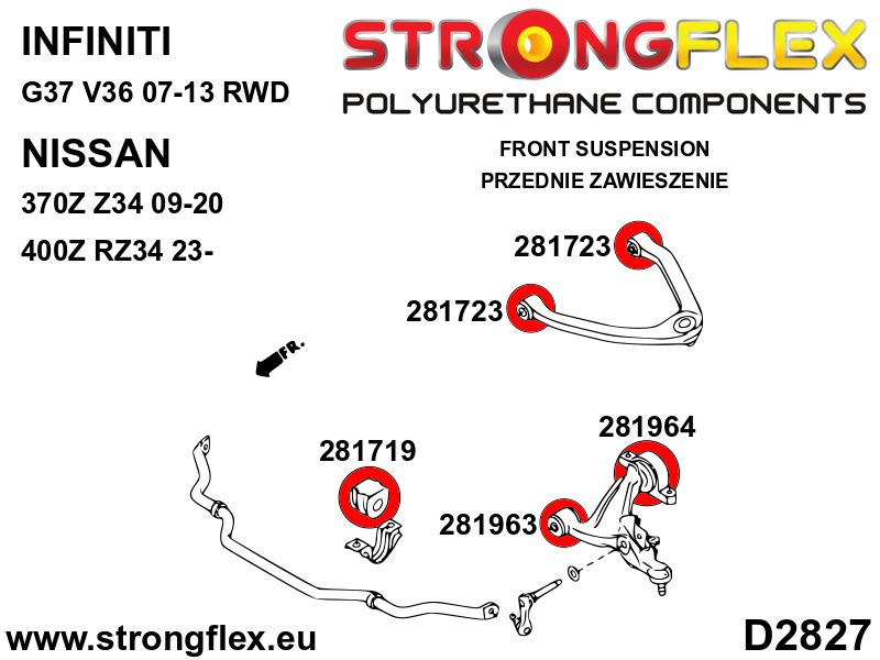 Front suspension bush kit - Image 2
