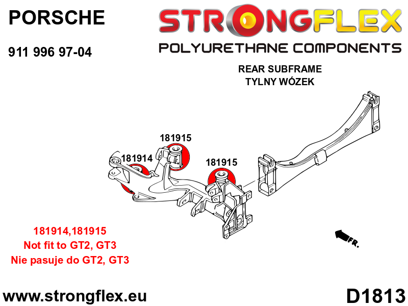 Rear subframe bush kit SPORT - Image 2