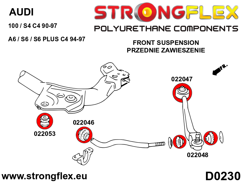 Front anti roll bar bush SPORT - Image 2