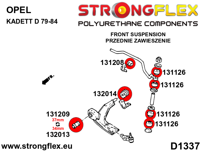 Front control arm – rear bush - Image 2