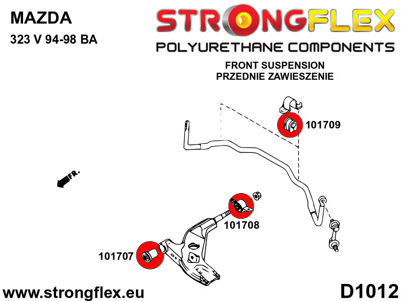 Front anti roll bar bush SPORT - Image 2