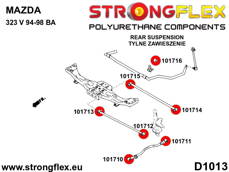 Rear trailing arm – rear bush SPORT - Image 2