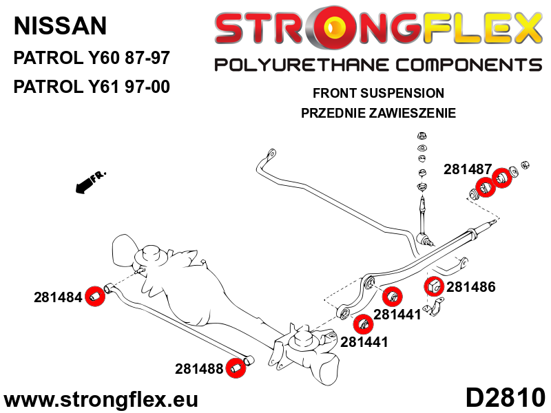 Front suspension bush kit - Image 2