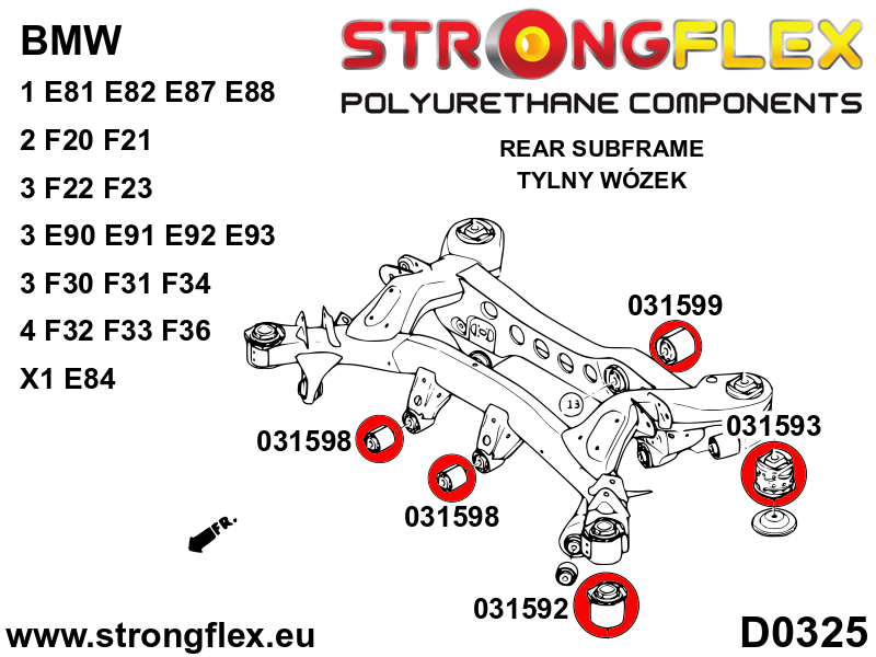 Rear subframe - rear bush SPORT - Image 2