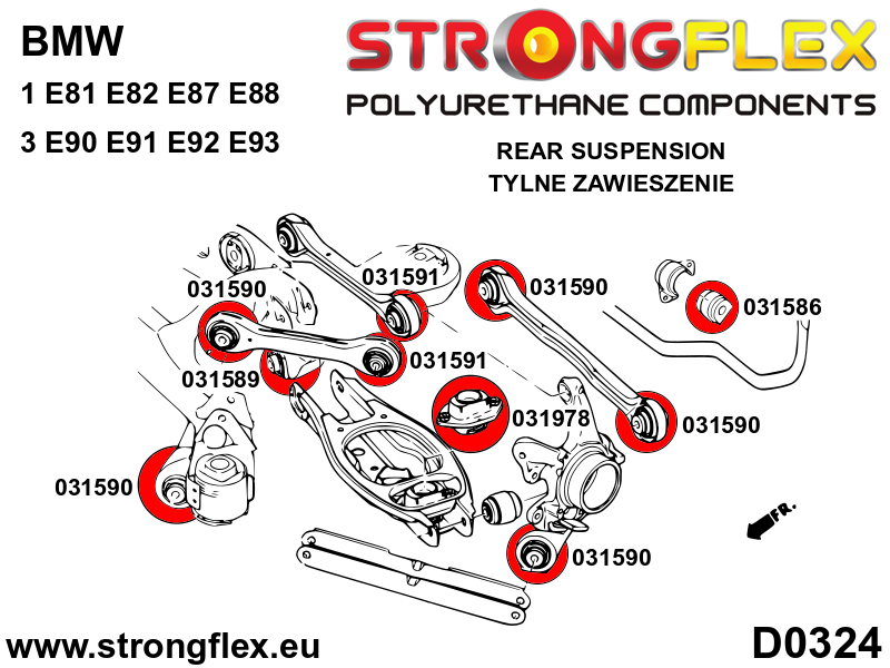 Rear anti roll bar bush SPORT - Image 6