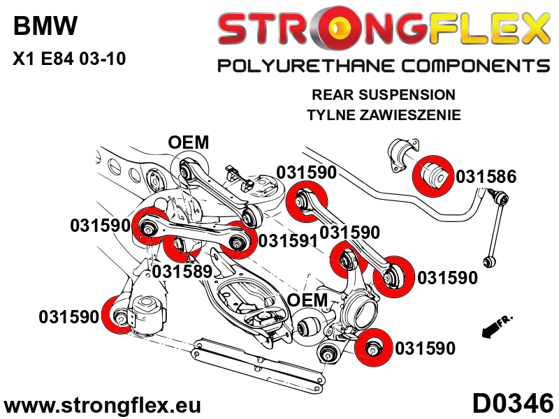 Rear anti roll bar bush SPORT - Image 7