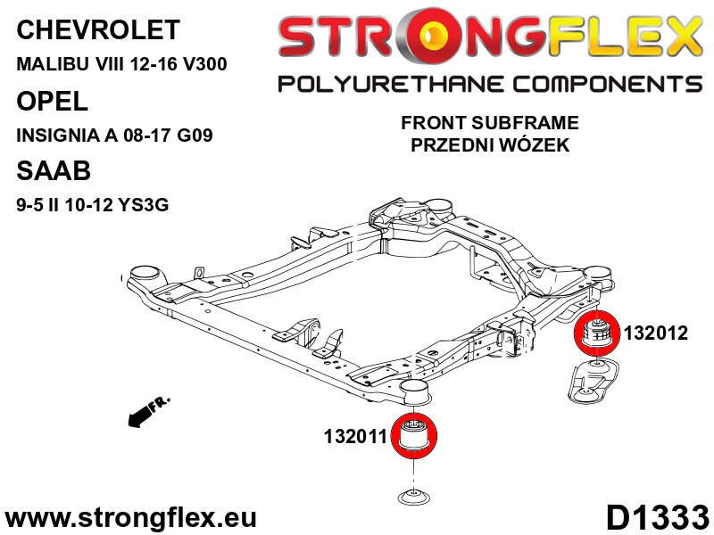 Front subframe bush kit SPORT - Image 2
